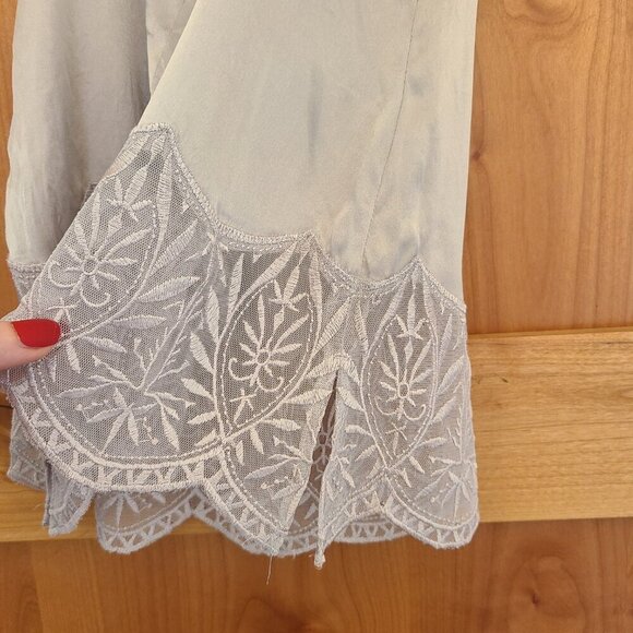 White House Black Market XXS Y2K Silk Embroidered‎ Fairycore Luxury Camisole Top - Picture 6 of 11